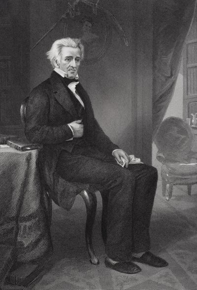 Andrew Jackson (1767-1845) 7e Président des États-Unis - Alonzo Chappel